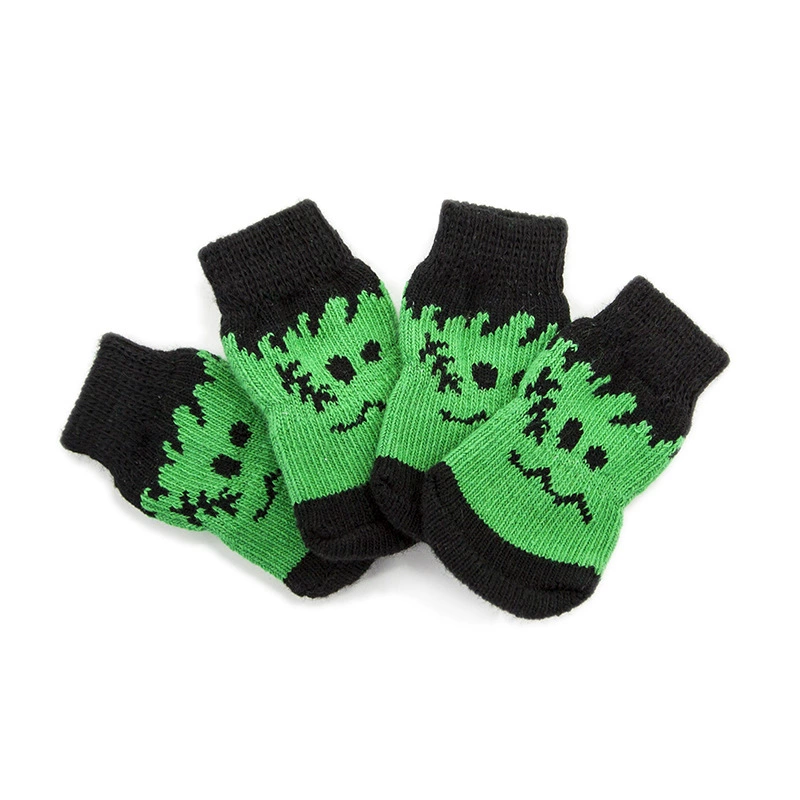 Носки для собак Носки для домашних животных Нескользящие хлопковые носки Чехол для лапки собаки Тедди Собака Пудель Товары Обувь для собак Носки Чехол PS075