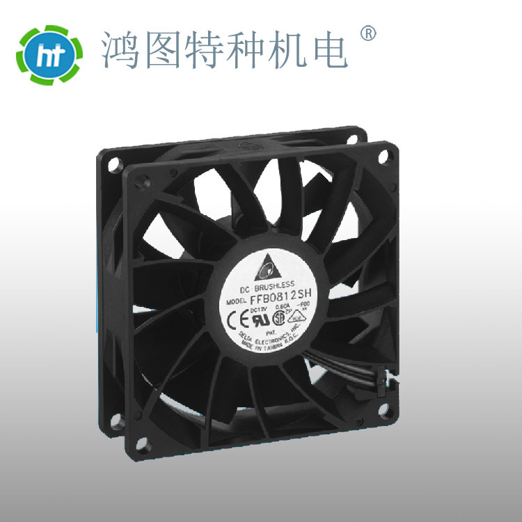 散热风扇FFB0812SH/台达  轴流风扇  80*80*25.4MM  12V