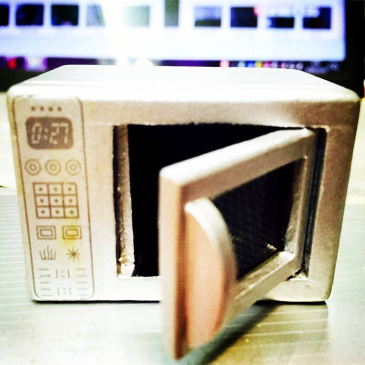 dollhouse miniaturesʳ��diyģ�ͷ���������� ����ҵ���΢��¯