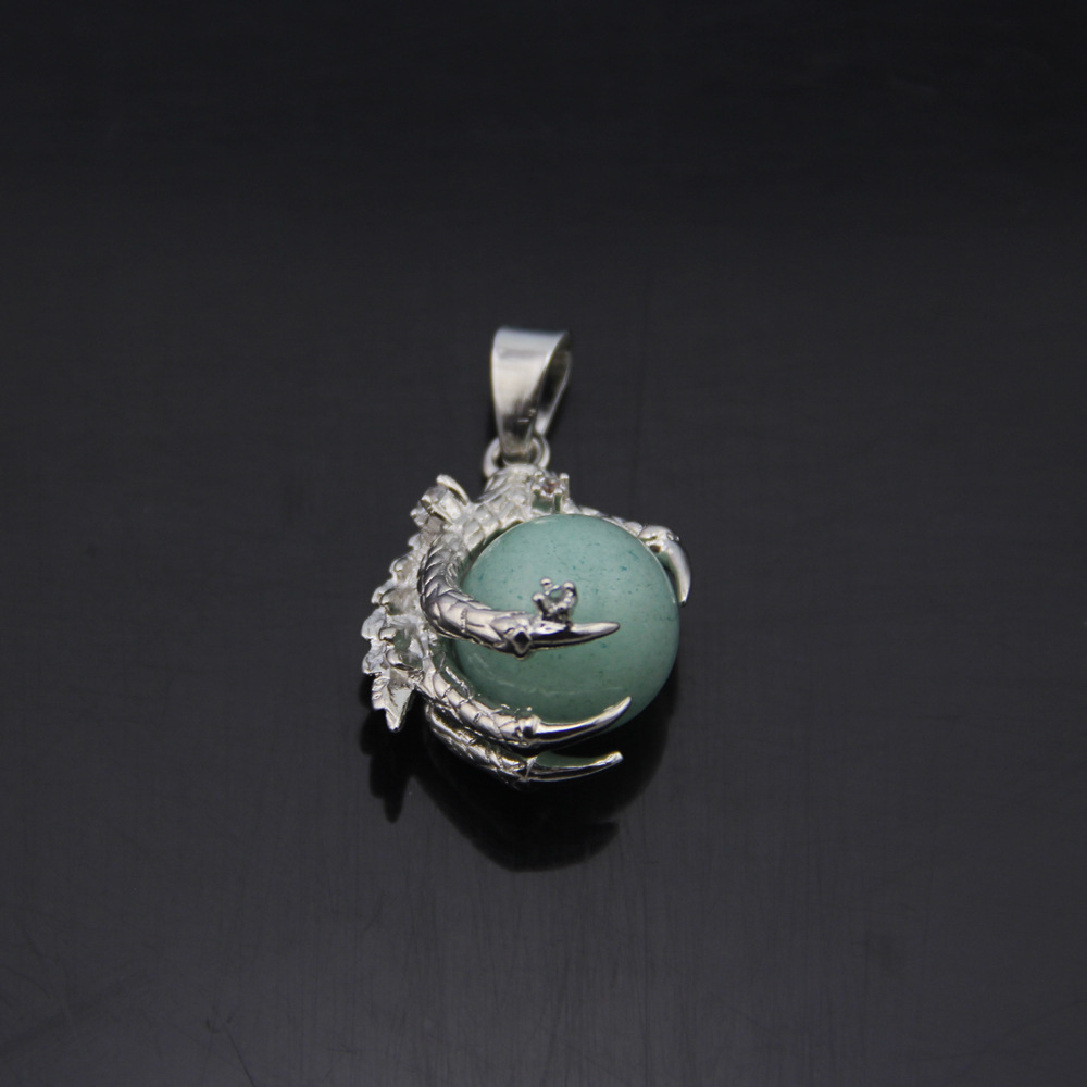 1 Piece Hip-Hop Dragon Claw Alloy natural stone Unisex Necklace