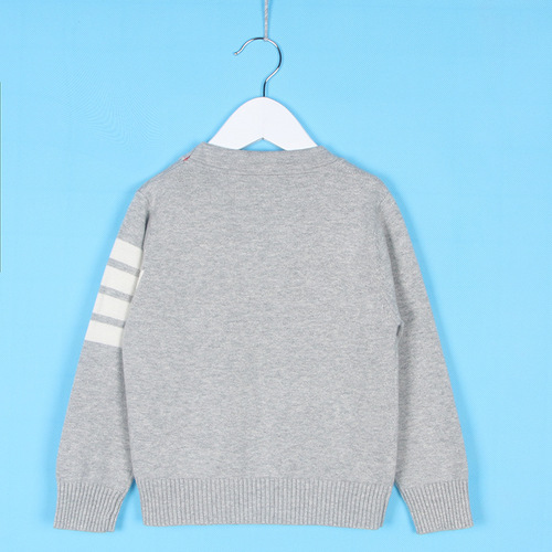 isn't children's clothing  autumn and winter Korean style striped stripes long-sleeved V-neck cardigan knitted sweater cotton sweater