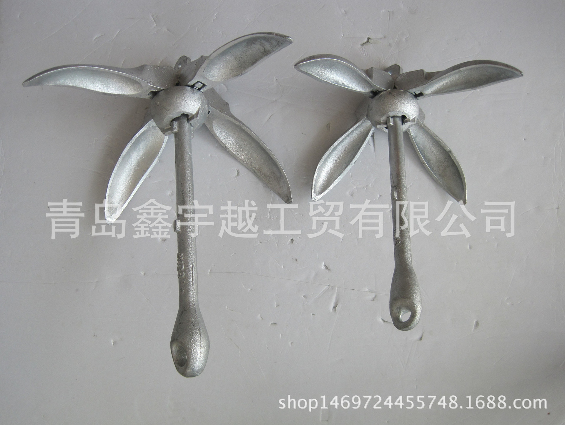 热镀锌船锚 折叠锚 伞锚莲花锚 碳钢有杆锚 A型 十字锚 跨境供应-阿里巴巴