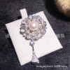 Accessory, clothing from pearl lapel pin, Korean style, 10-11mm, wholesale