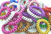 Big multicoloured shiny cloth, telephone, hair rope, hair accessory, wholesale