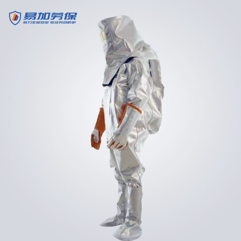 防高温耐高温隔热服表面镀铝隔热连体服阻燃避火隔热服|ru