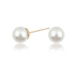 Accessory, earrings from pearl, wholesale, simple and elegant design