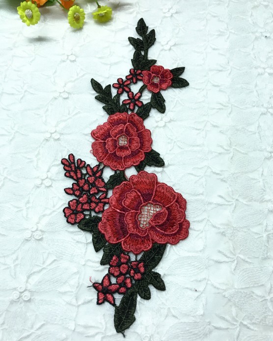 New Color Embroidery Water Soluble Collar Flower Applique Lace Collar Diy Flower Collar Sewing Accessories Clothing display picture 2