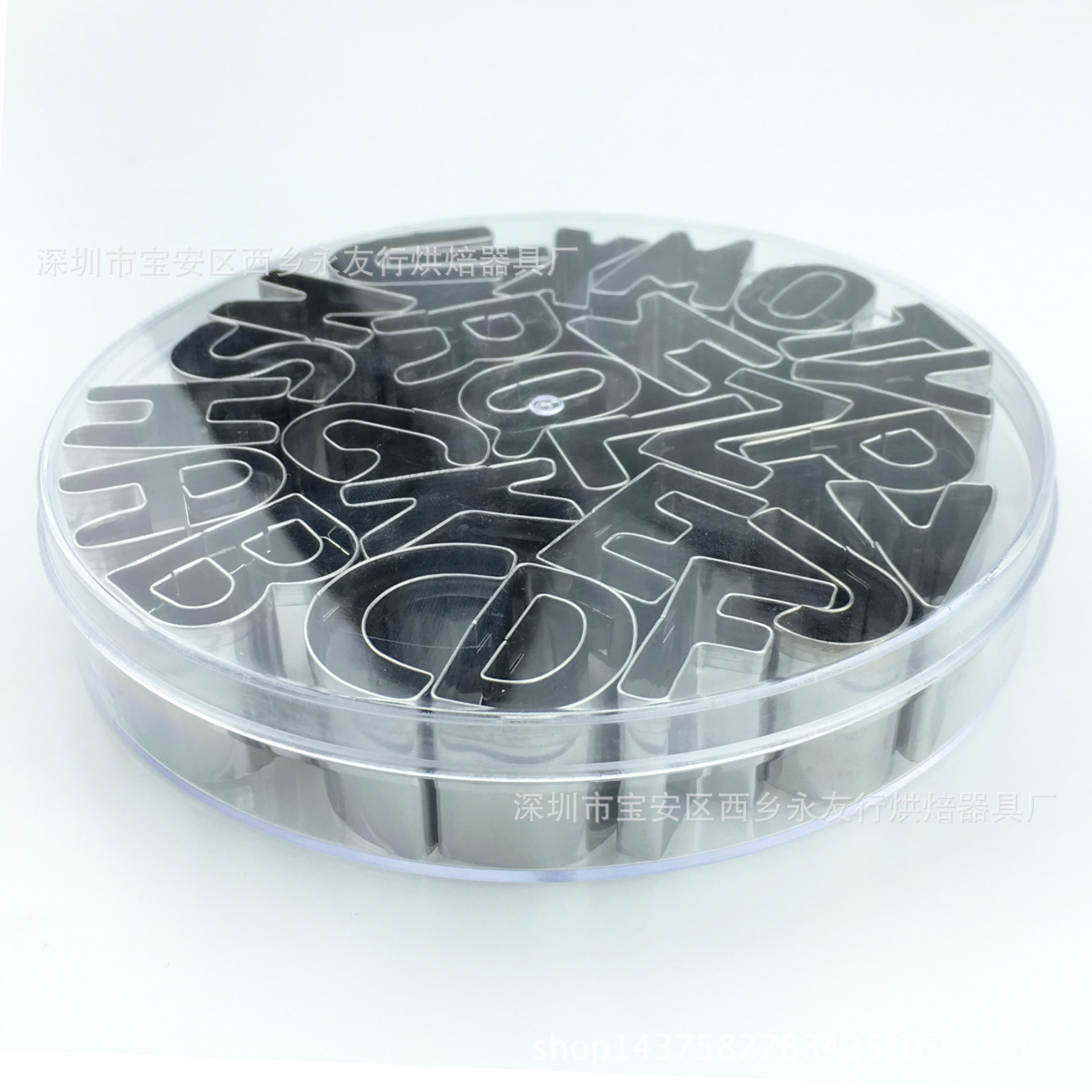 6pcs字母饼干模具 水果切刀 蛋糕模 烘焙英文曲