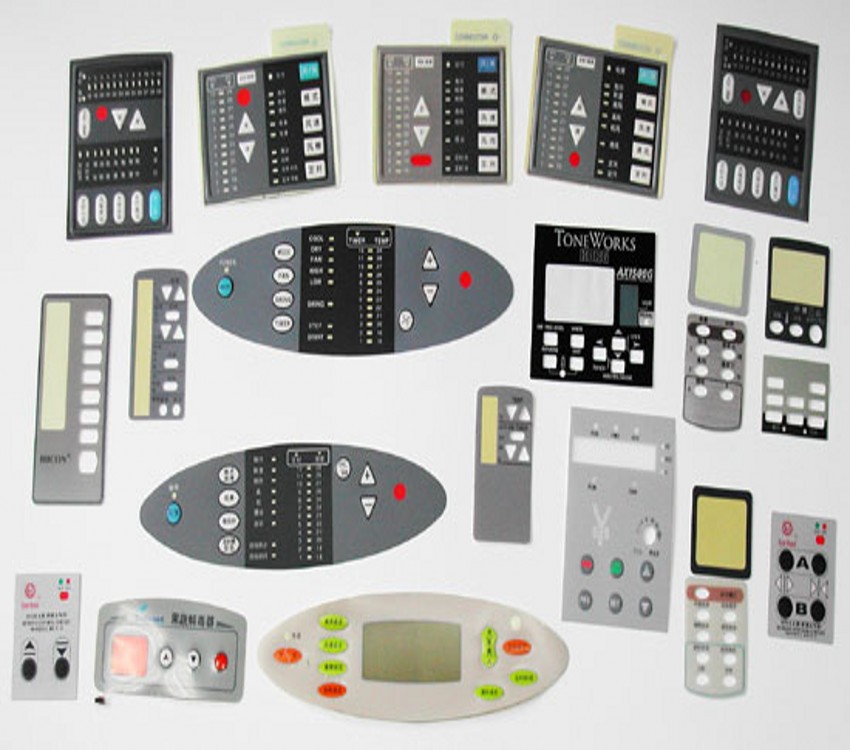 PET面板 PC薄膜开关 PVC面板丝印 磨砂PVC面板