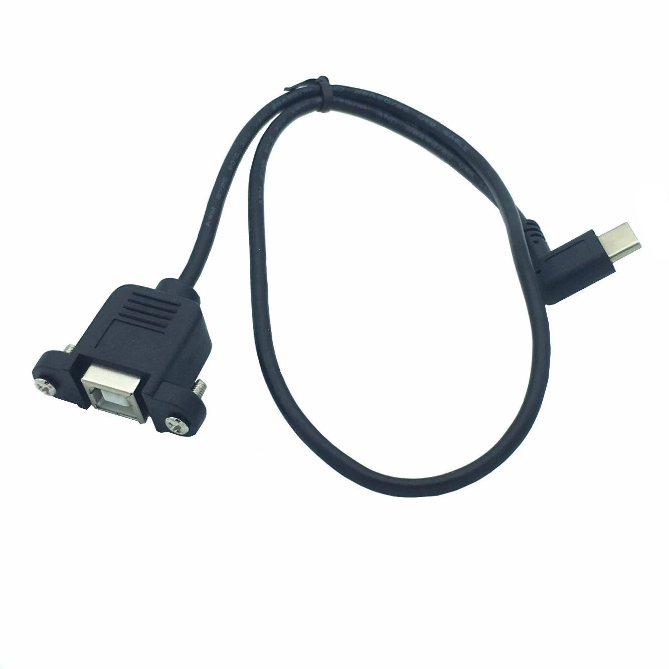 TYPE-C локоть к USB B мастер кабель для ушей, кабель панели винт 0.5м