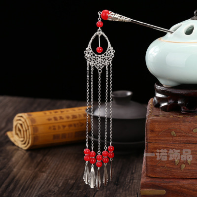 chinese hanfu hair accessory for girls classic jewelry hairpin antique hairpin ancient hairpin ancient hairpin ancient walking tassel ancient headdress cos hair ornament