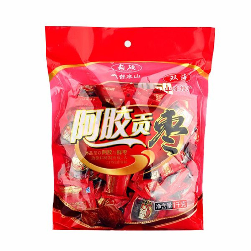 Sea cards Shandong specialty Gelatin Gong date Snack foods Confection snacks Seedless Gelatin jujube Dry dates 1 kg