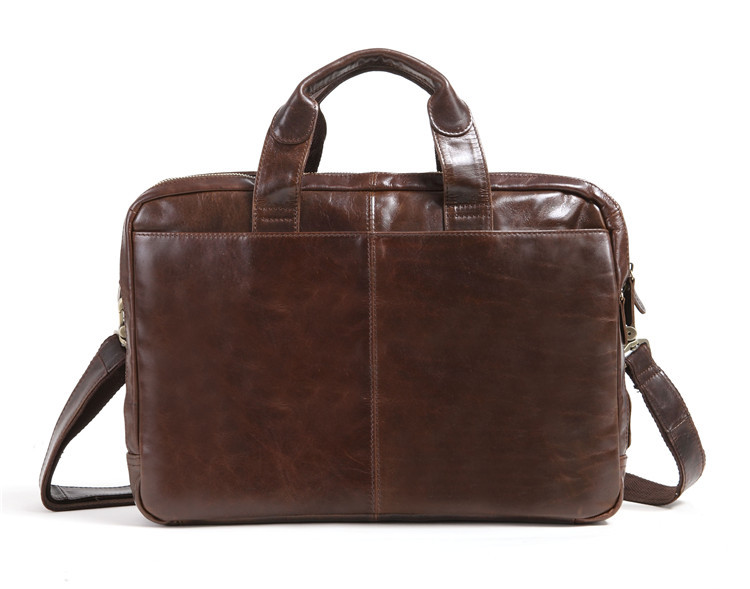 Cowhide Business Briefcase Image 1