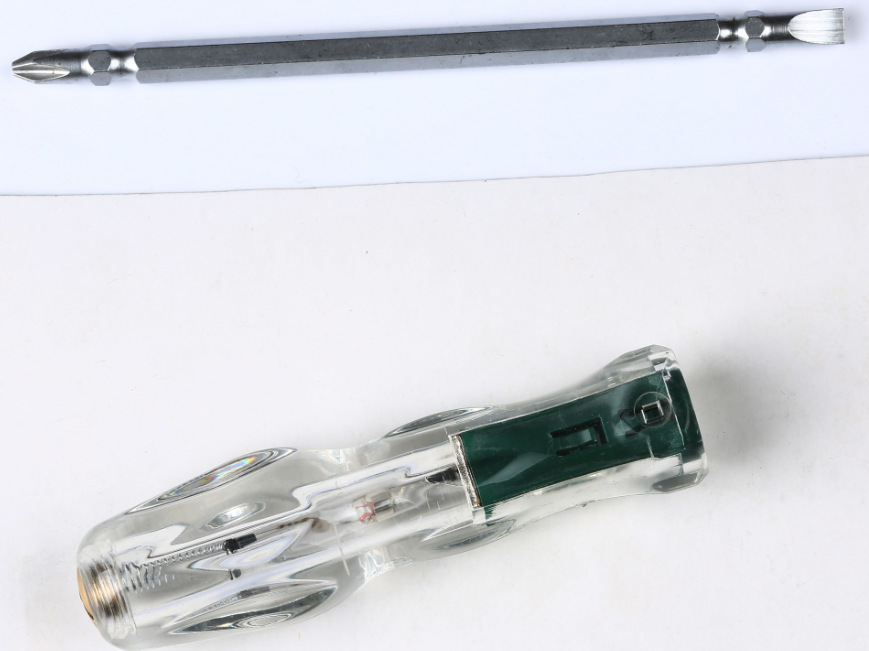 一字十字螺丝刀，双用螺丝刀，透明手把，多功能螺丝刀，测电笔