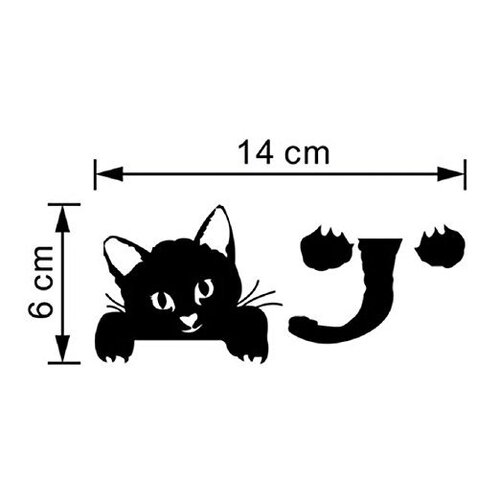 Cross-border new model ZY327 new kitten living room bedroom switch sticker cross-border wall sticker wholesale removable