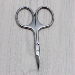 蚊子不鏽鋼眉毛剪 彎頭小剪刀 美容剪刀 化妝小工具