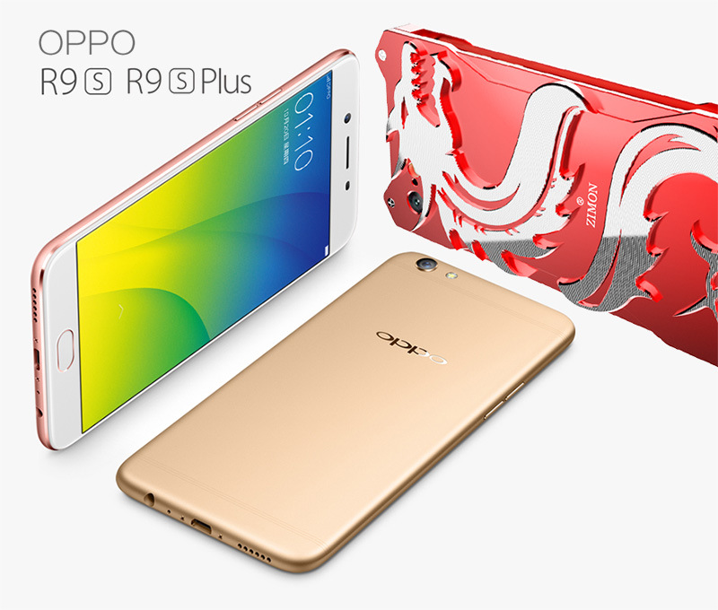 SIMON Dragon Aerospace Aluminum Alloy Shockproof Armor Metal Case Cover for OPPO R9s & OPPO R9s Plus