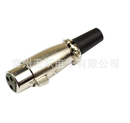 厂家直销日式 三芯卡农头 话筒头 麦克风插头XLR卡龙 卡侬头