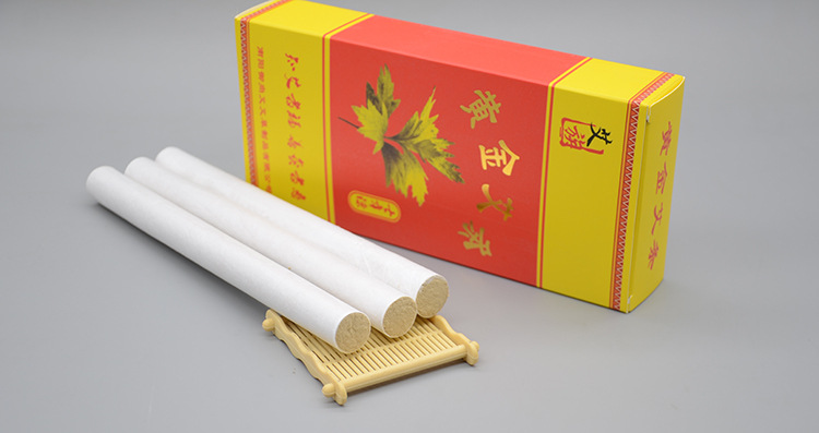 Five-Year Aged Moxa Sticks Ai Tiao Hand-Rolled Mugwort Rolls for Warm Moxibustion Home Wellness 10 Sticks quality and texture