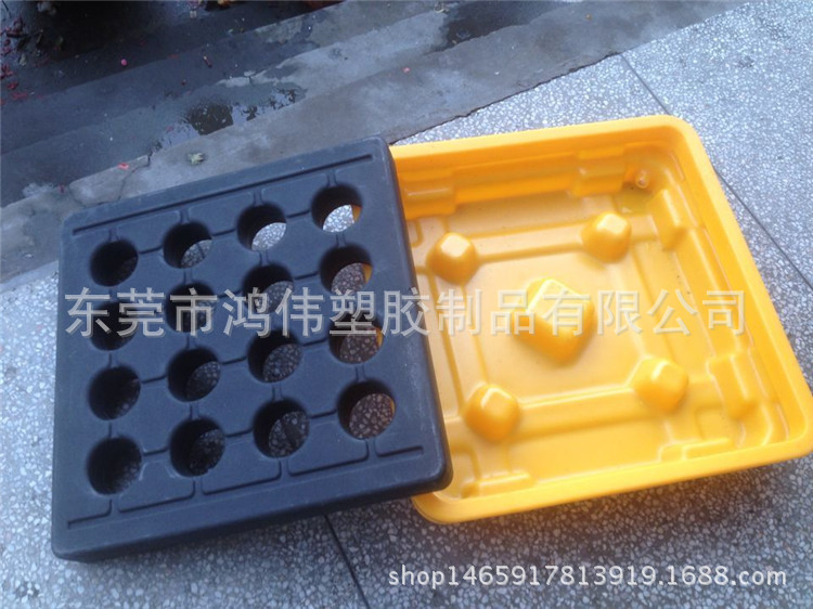 陕西商洛化学品专用防漏塑料托盘 1桶装单面型聚乙烯栈板