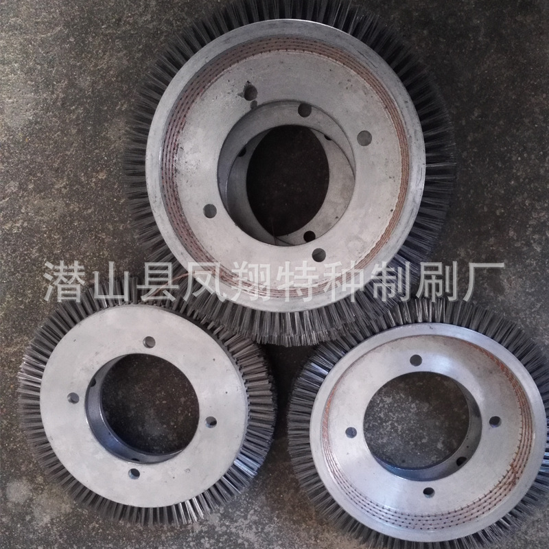 厂家生产批发销售铝合金印染定型机钢丝盘刷 猪鬃染种盘刷
