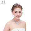 Jewelry for bride, set, high-end necklace and earrings, hair accessory, wholesale