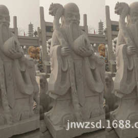 汉白玉仙人雕刻厂家 庙宇仙人像图片大全 石头仙人塑像制作价格