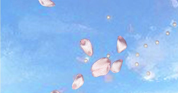 Oujin nianhua cinta bordado fábrica directa color impresión colgante pintura flor de cerezo princesa sala de estar entrada pintura decorativa