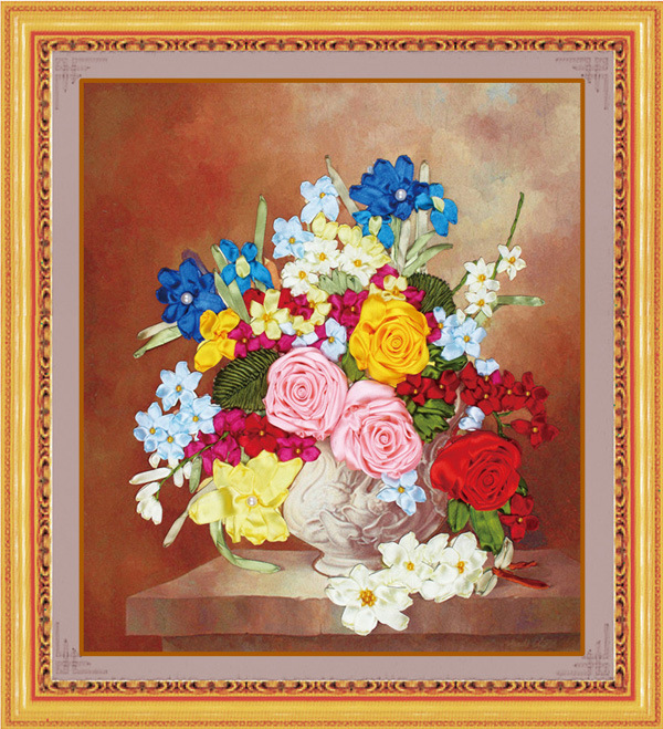 Oujin nianhua Bordado Cinta Directa Fábrica de impresión en color colgante pintura Shengyan Sala estar decoración entrada