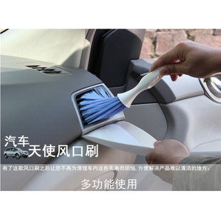 Car Cleaning Products Wax Brush Dust Removal Wax Tow Car Wax Cleaning Brush Car Round Telescopic Large Wax Brush