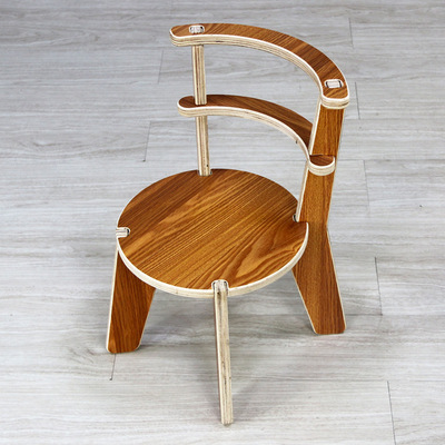 soerer个性出口创意可爱儿童家具实木质椅子加厚小矮凳时尚凳圆凳