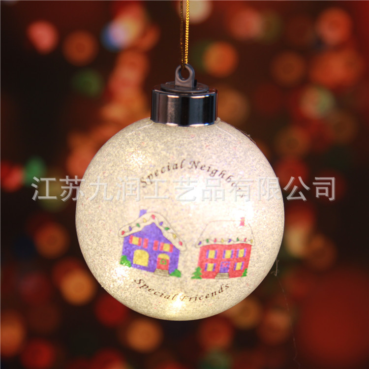 碎银玻璃球/外镀银圣诞球/带灯圣诞球/装LED玻璃球/碎银圣诞球-阿里巴巴