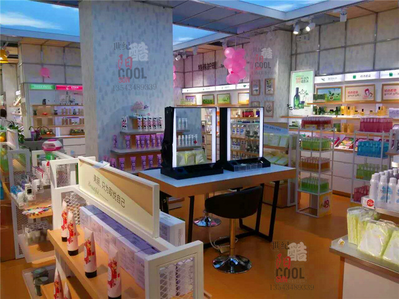 化妆品体验台 化妆品展柜 化妆品柜台