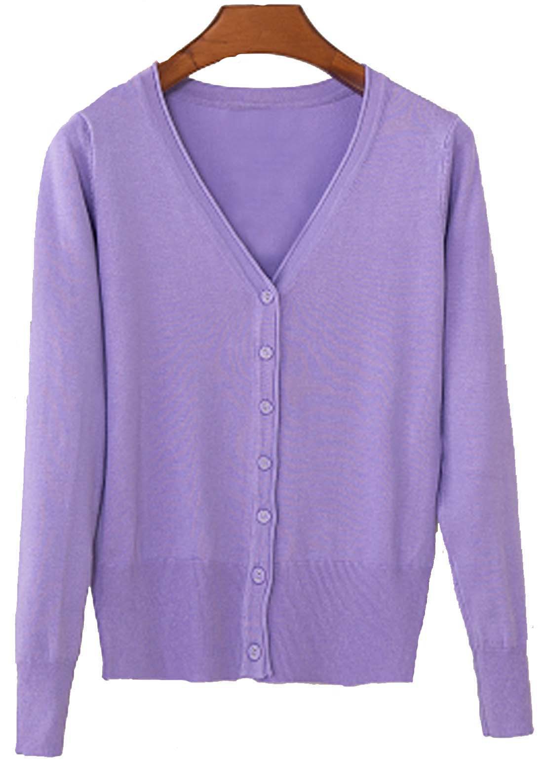 春夏秋 薄手 Vネック 日焼け止 冷房対策 毛玉 (35)