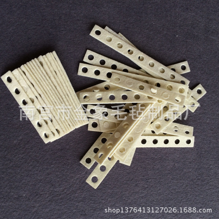 供应绣花机械专用 1000*25*3mm毛毡条 绣花机6孔-9孔毛毡垫