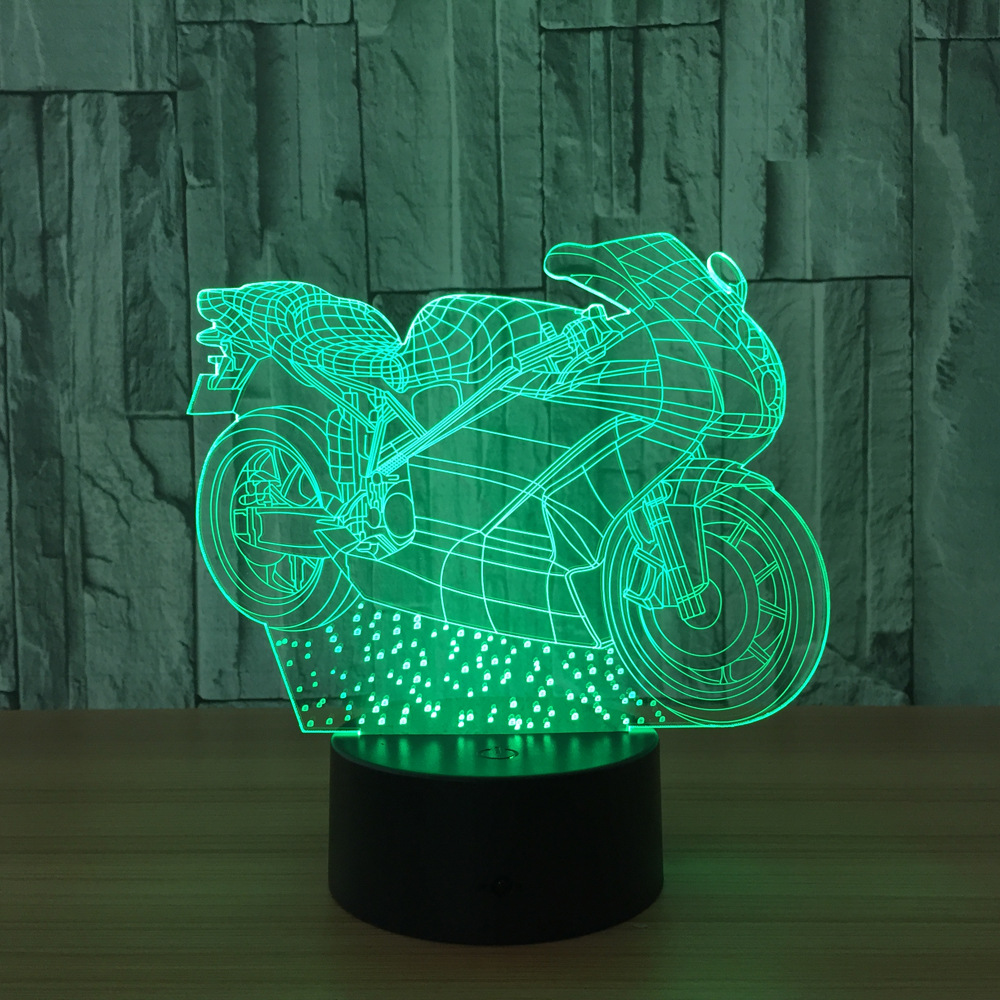 3D灯 七彩遥控触摸led灯创意产品礼品台灯小夜灯