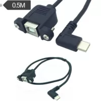 TYPE-C локоть к USB B мастер кабель для ушей, кабель панели винт 0.5м