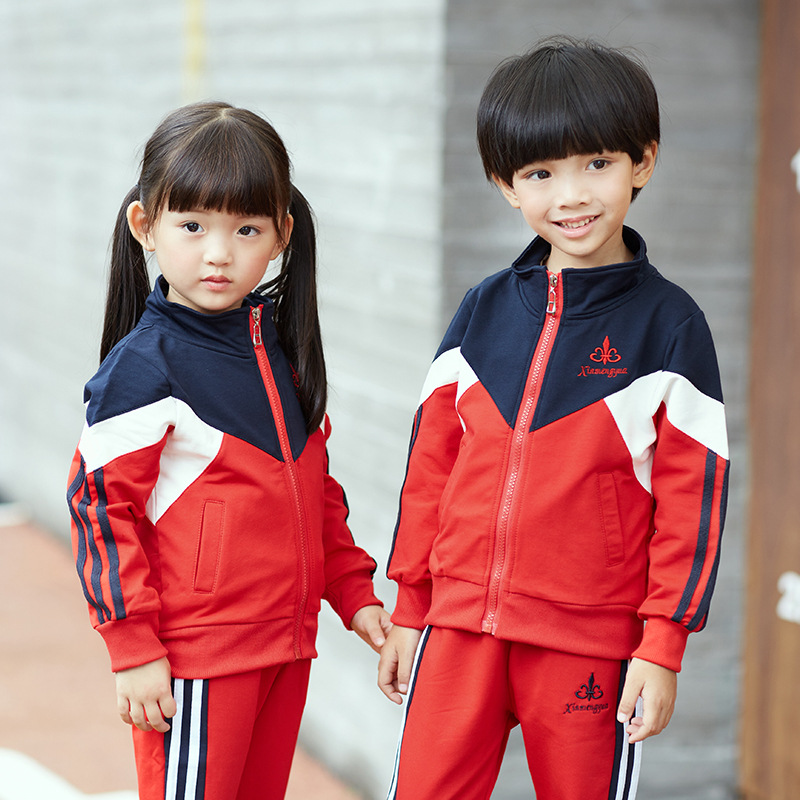 Autumn new pattern Parenting motion suit kindergarten Park service pupil school uniform Class clothes