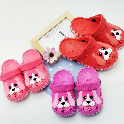 小狗儿童新款吹气凉拖鞋儿童拖鞋家居防滑可爱软底宝宝拖鞋凉拖
