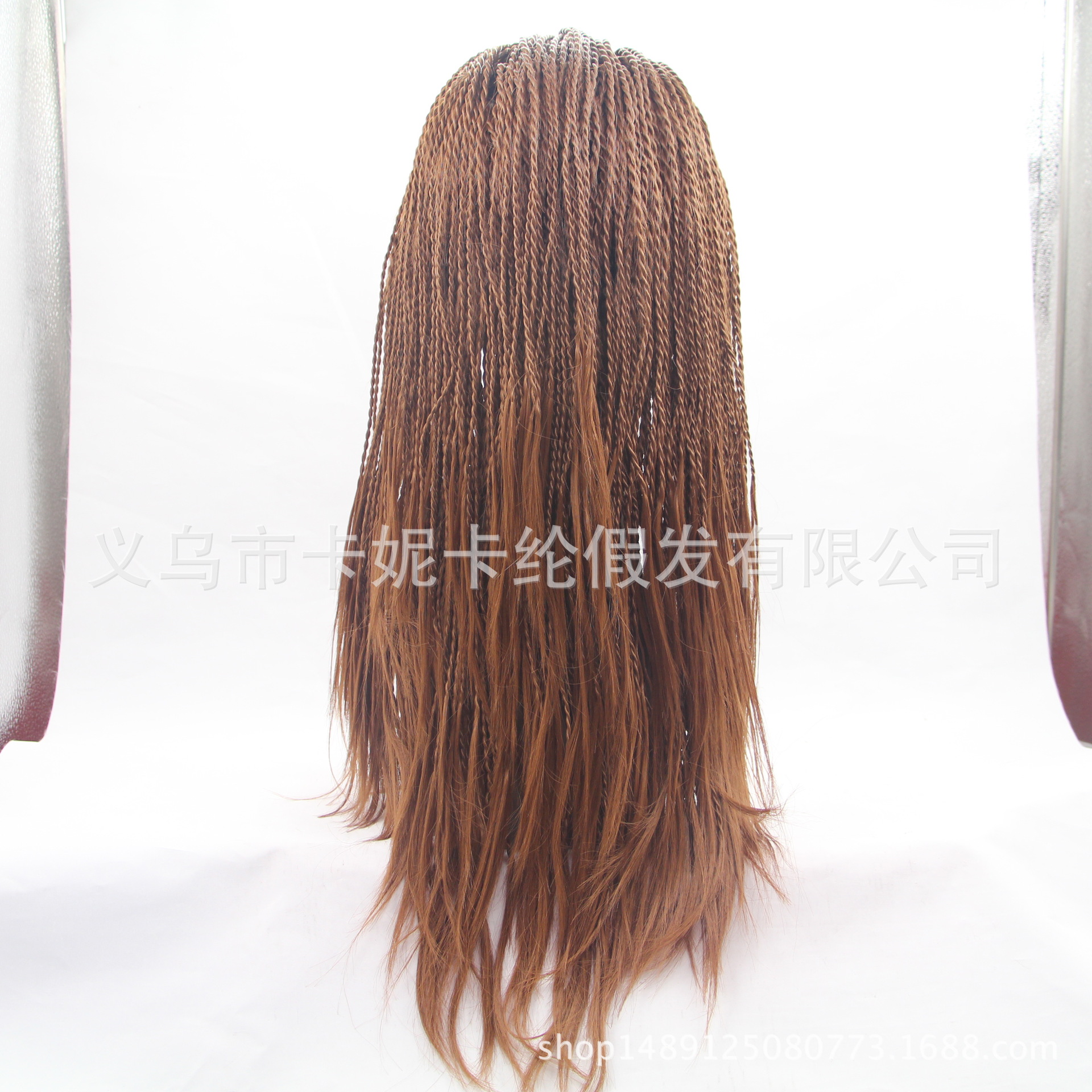 NEWLOOK Hot sale marrón oscuro trenza peluca peluca de encaje peluca de enseñanza peluca