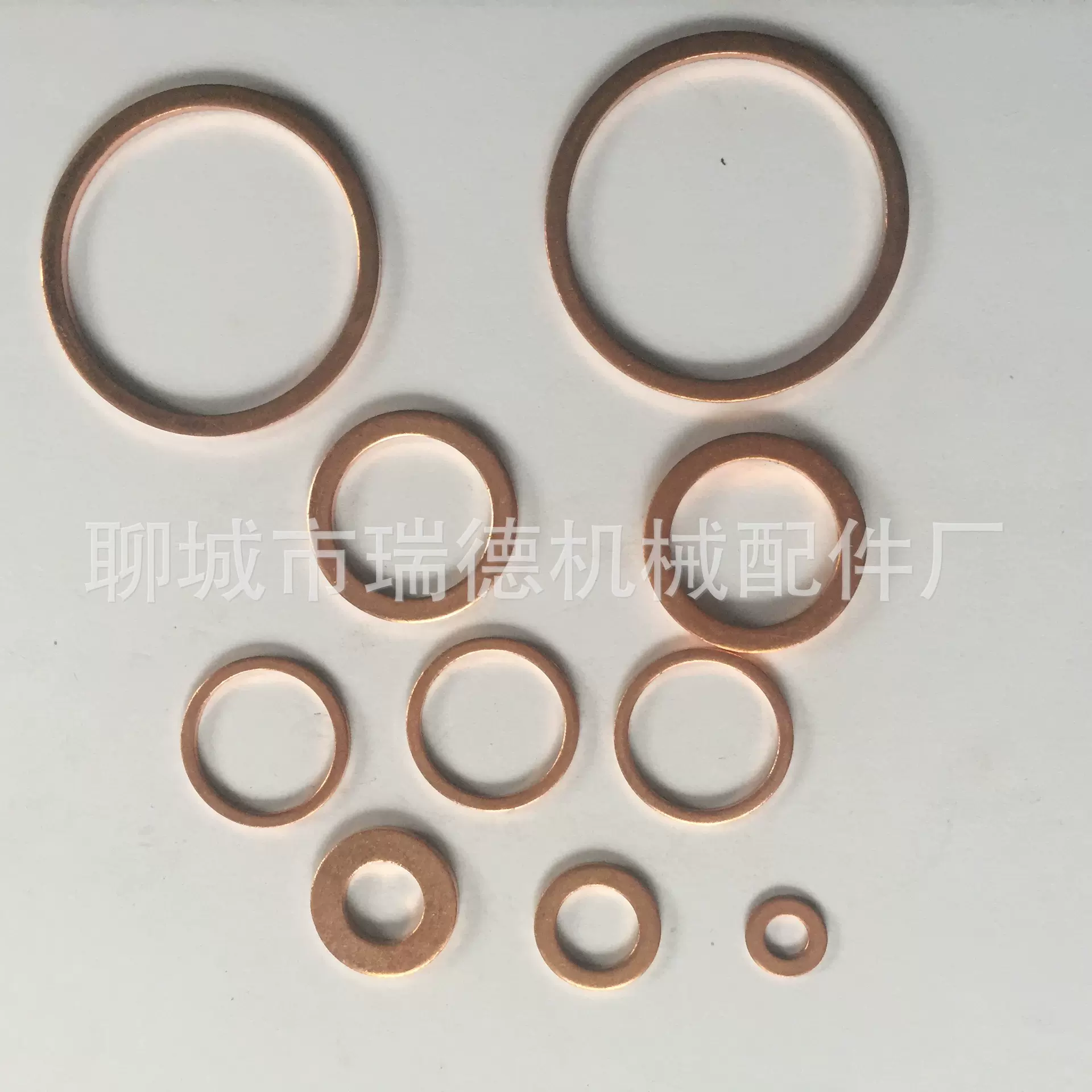 厂家直销紫铜垫片退火软化用于机械密封如汽车电器等可按图纸加工