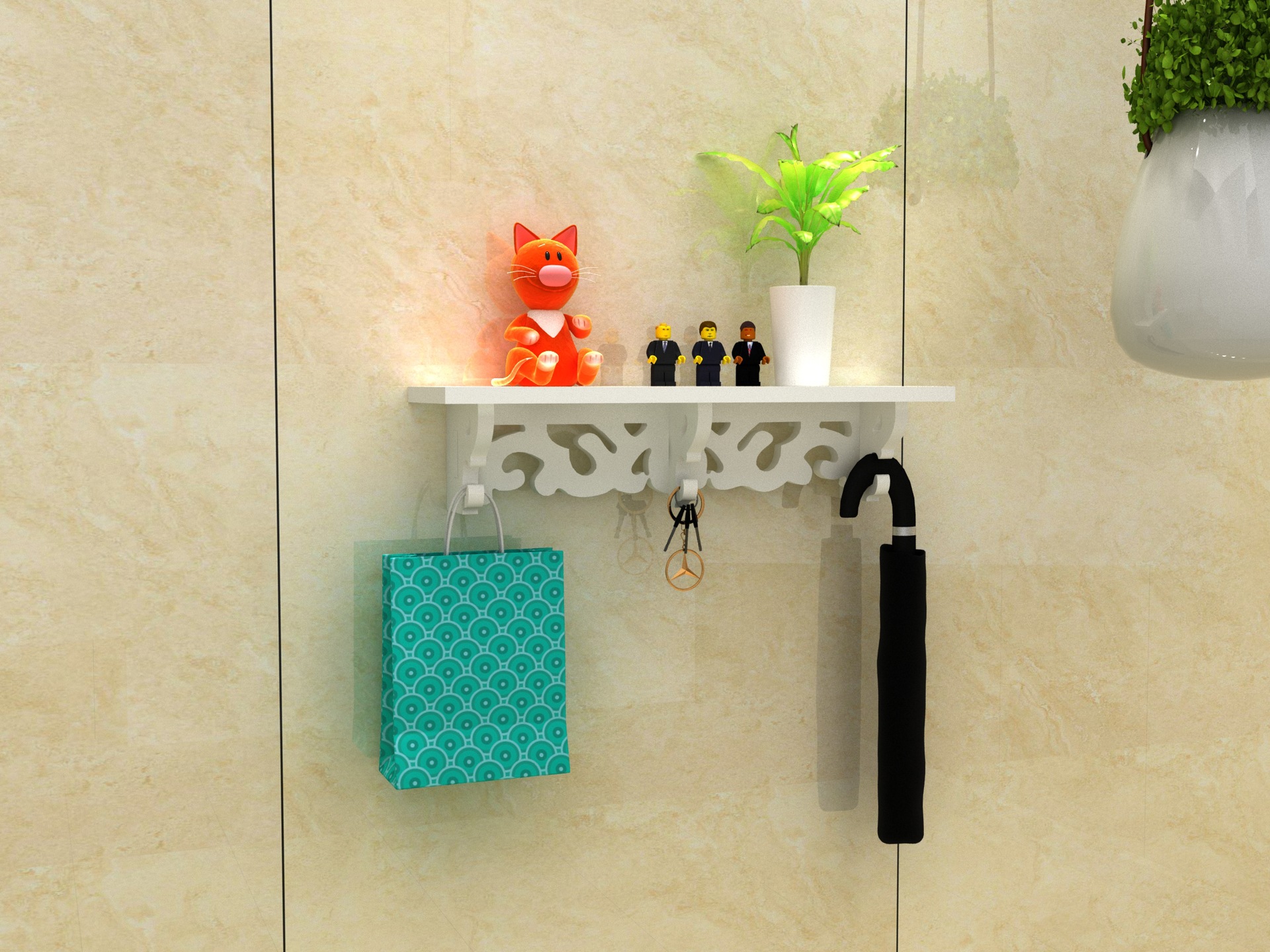 Estante de almacenamiento de baño inodoro montado en la pared inodoro estante de almacenamiento inodoro lavabo cosméticos montado en la pared sin perforar