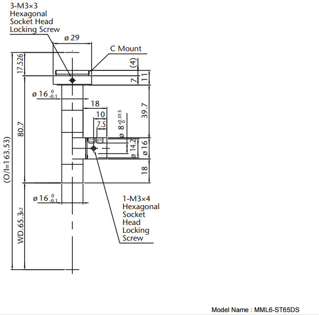 MML-ST系列 MORITEX茉丽特 MML6-ST65DS 标清远心镜头