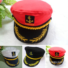 韓版海軍帽男女演出帽船長帽羅馬尼亞風情帽子海員帽水手白紅黑色