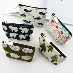 Creative Forest Coin Purse Cute Little Fresh Literary Cartoon Coin Purse Fabric Coin Purse