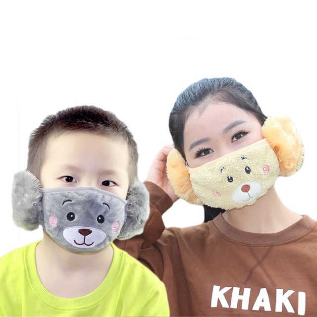 Parent child adult child ear mask baby universal dust-proof warm mask