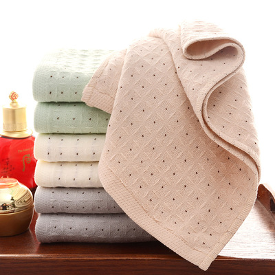 厂家生产加工提花素雅棉毛巾舒适柔软亲肤家用洗脸纱布毛巾可定制