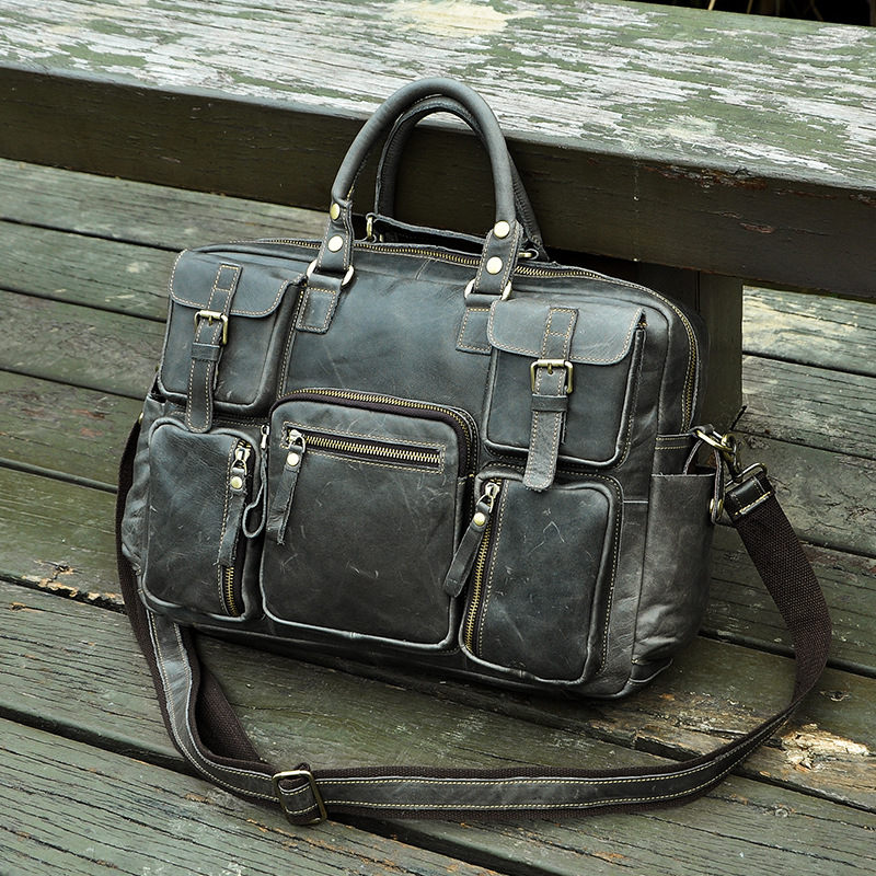 7239687902 2068518898 Original leather Men Fashion Handbag Business Briefcase Commercia Document Laptop Case Design Male Attache Portfolio Bag 3061-bu