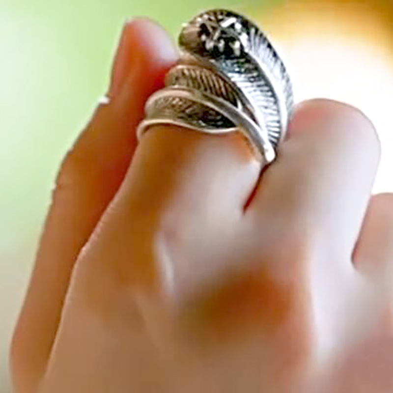 Star street shoot alloy plating Ring (Ancient silver -19)NHKQ1152-Ancient silver -19