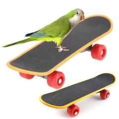 Parrot Foot Interactive Educational Toy, Nail Grinding Mini Skateboard, Ice Skates, Training Toy, Large Size, 31g